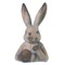 Transpac 20.5" Easter Painter Bunny Bust - Multicolor Resin Outdoor Sculpture, Animal Statue Decor for Home, 20.5in H, 11.5in L, 10.5in W